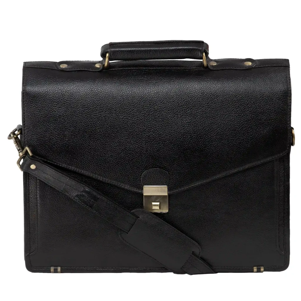 Black Leather Professional Bag