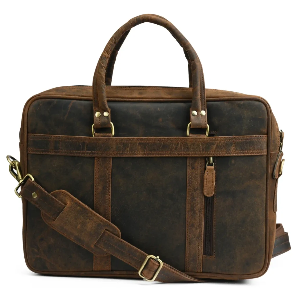 Oily Leather Laptop Bag