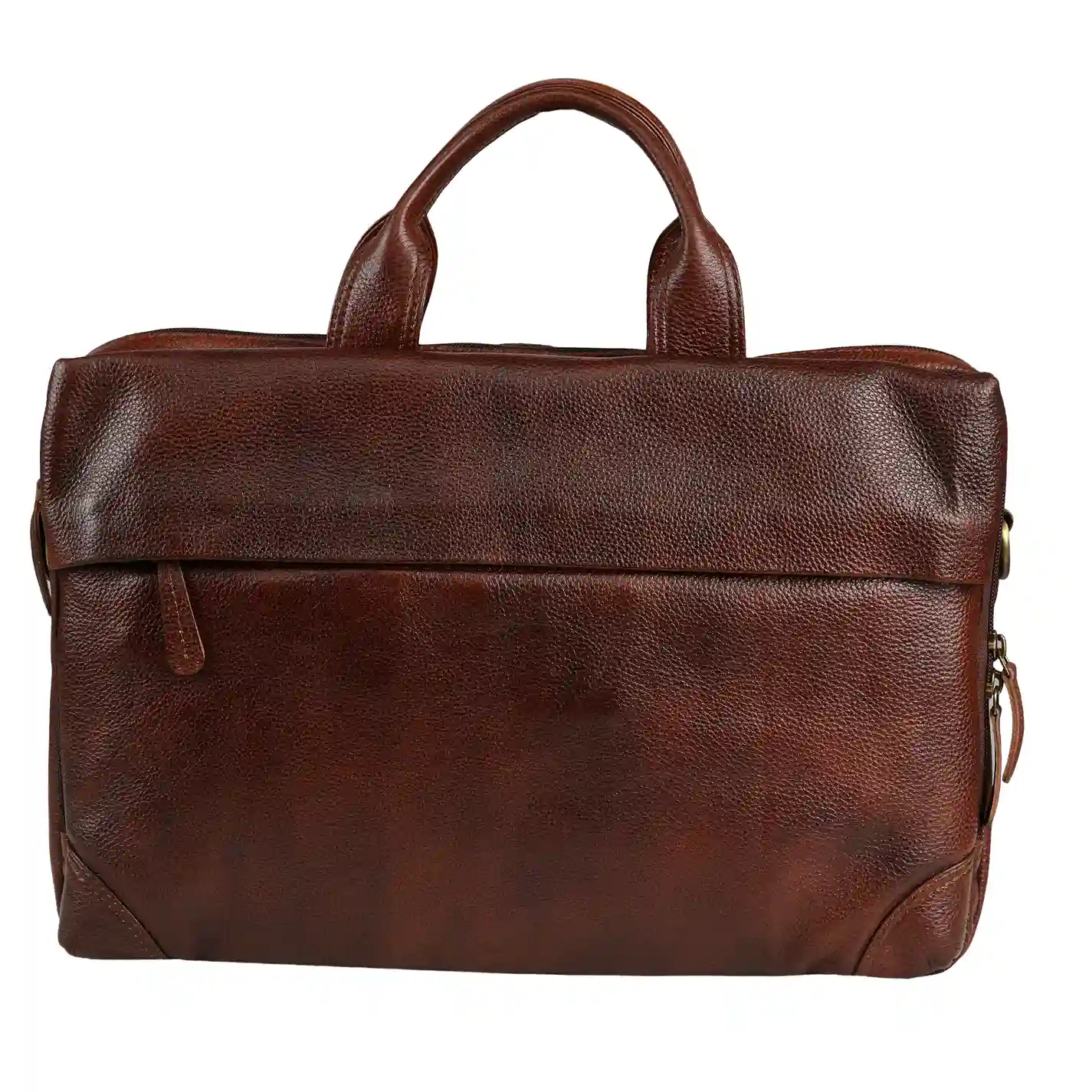 Dark Brown Leather Computer Bag